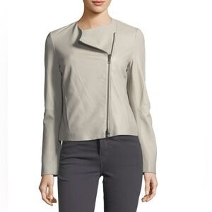 Illia Off White Leather Jacket